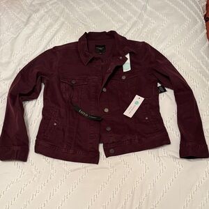 Liverpool Women's Burgundy Jean Jacket